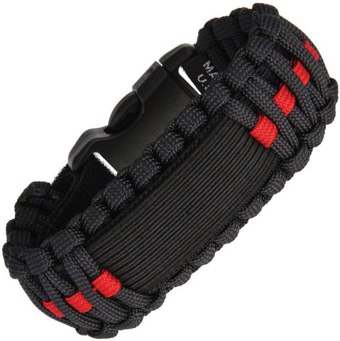 Survco Tactical Para Cord Watch Band with Red Line