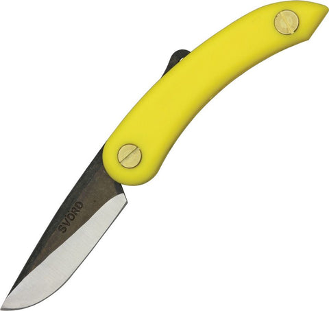 Svord Mini Peasant Folding Knife in Yellow