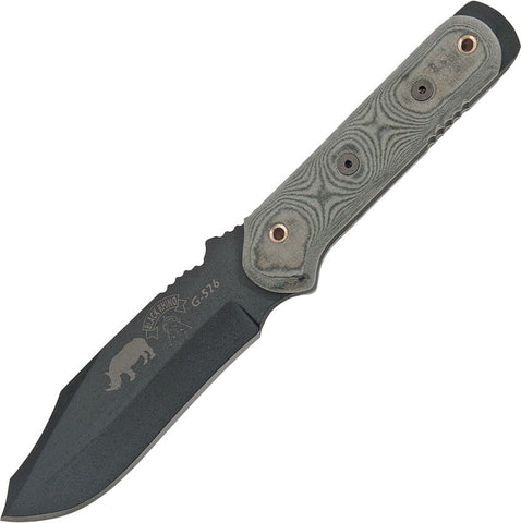 TOPS Black Rhino Carbon Steel Knife