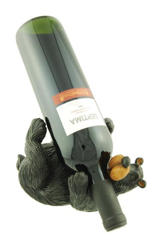 Black Bear Laying Down Wine Bottle Holder