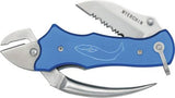 Myerchin Sailors Tool Linerlock Folding Knife in Blue