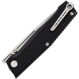 Real Steel Rokot Linerlock Folding Knife in Black